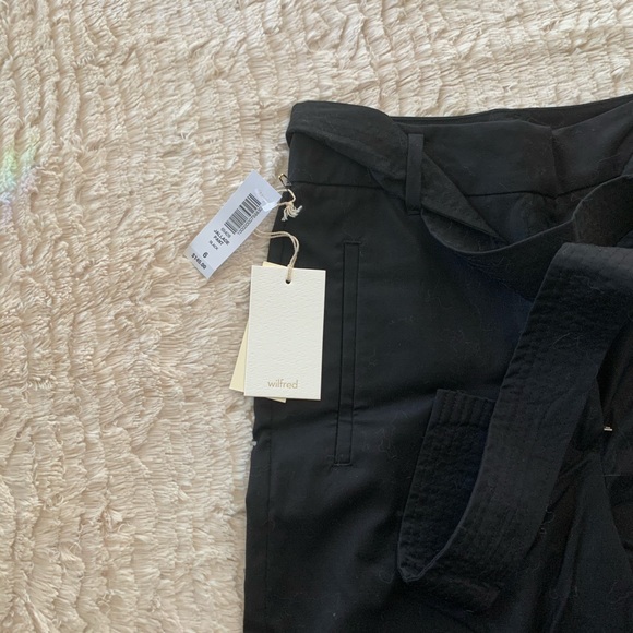 BNWT Aritzia Wilfred Black Tie Pants - Picture 2 of 4